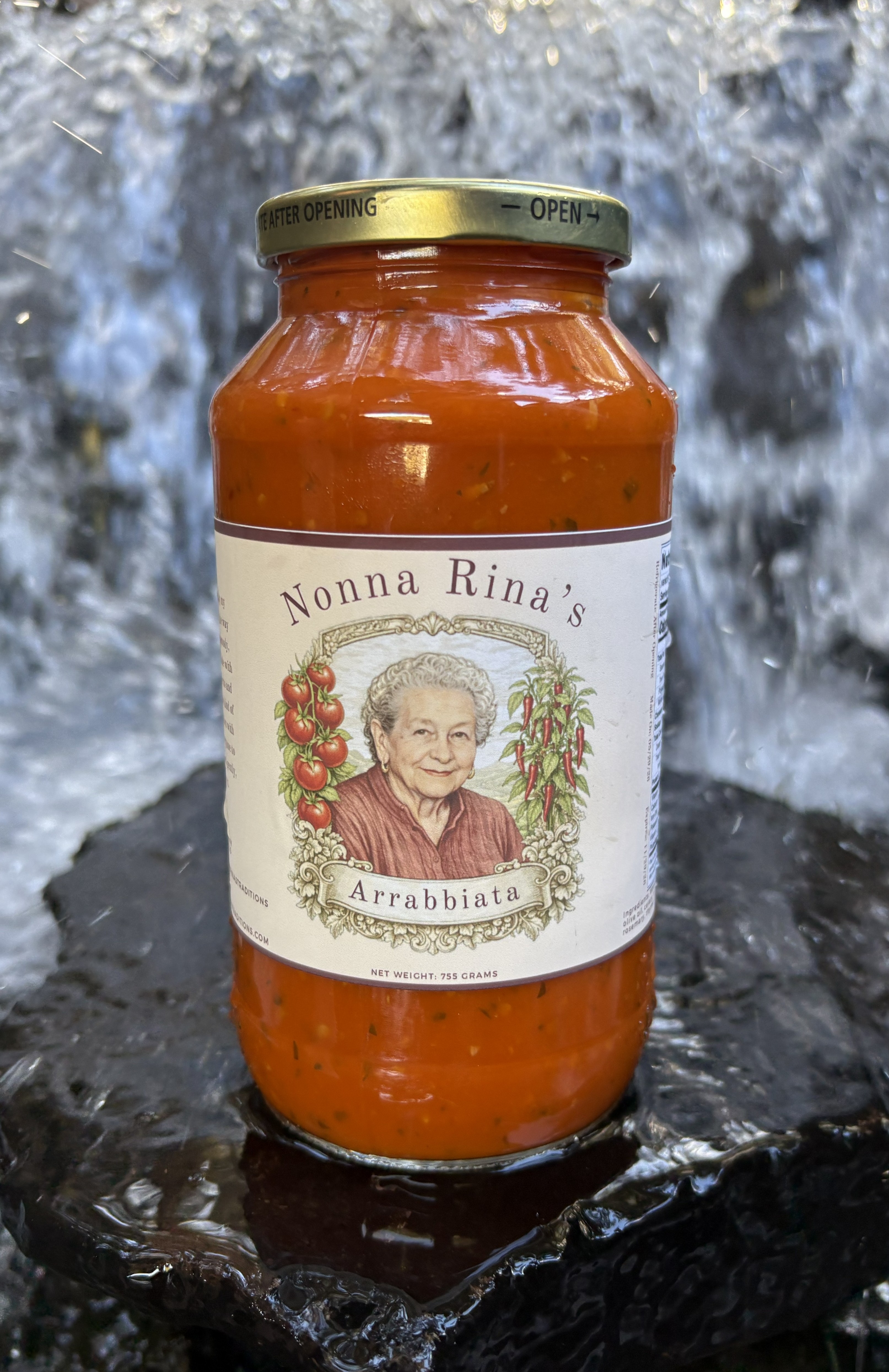 Arrabbiata sauce jar